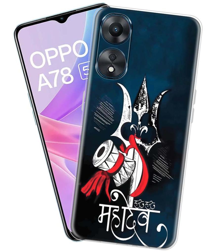     			NBOX - Multicolor Silicon Printed Back Cover Compatible For OPPO A78 5G ( Pack of 1 )