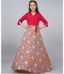 Aarya Designer Crepe Gown For Girls ( Pack of 1 , Multi )