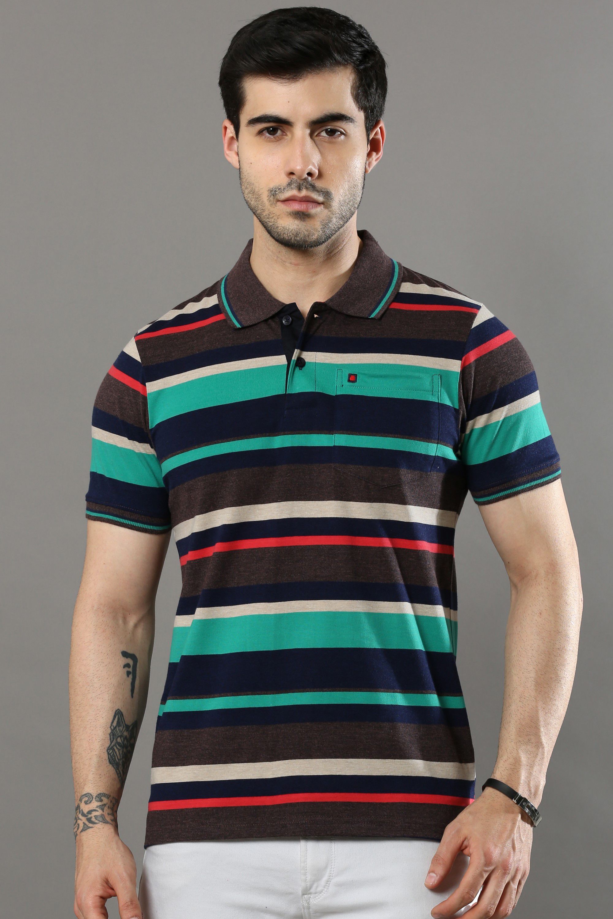     			Cool Colors - Brown Cotton Regular Fit Men's Polo T Shirt ( Pack of 1 )