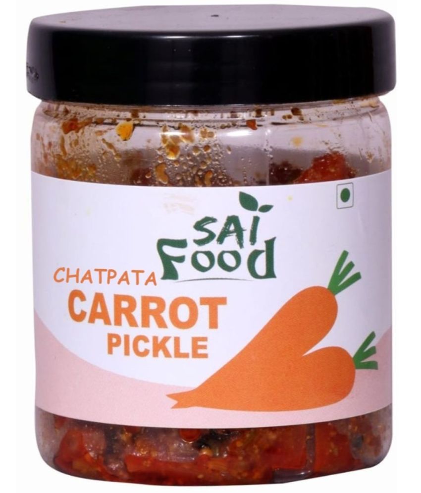     			SAi Food CHATPATA Carrot Pickle Handcrafted with Zero Preservatives, No Artificial Colors & Flavors Pickle 250 g