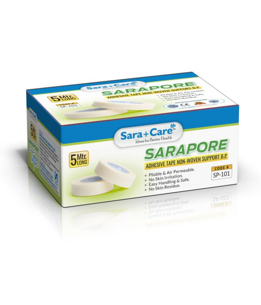     			Sara +care Microporus Hypoallergenic Tape Paper Pack of 25