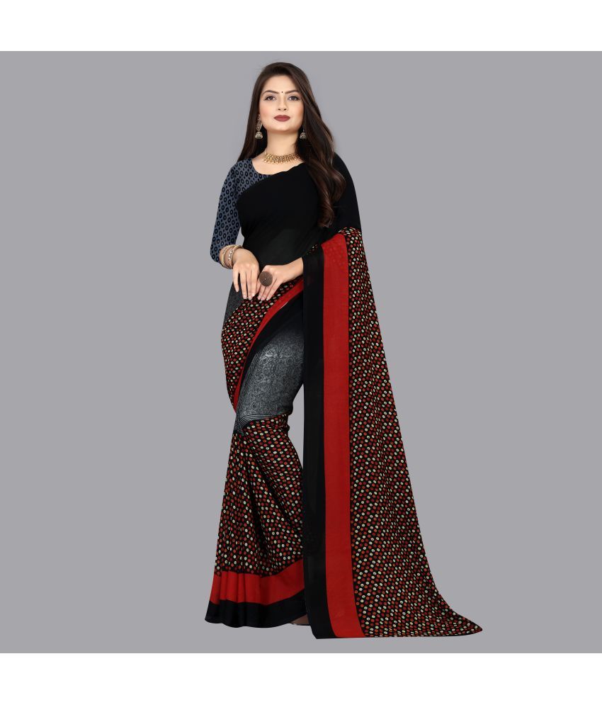     			ANAND SAREES - Grey Georgette Saree With Blouse Piece ( Pack of 1 )