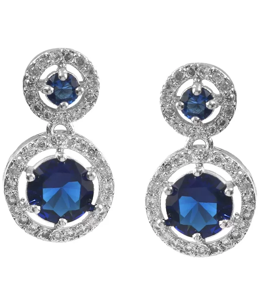 Jewels Galaxy Precious Collection Of Fancy American Diamond Earrings   Combo Of 3  Buy Jewels Galaxy Precious Collection Of Fancy American  Diamond Earrings  Combo Of 3 Online at Best Prices in India on Snapdeal