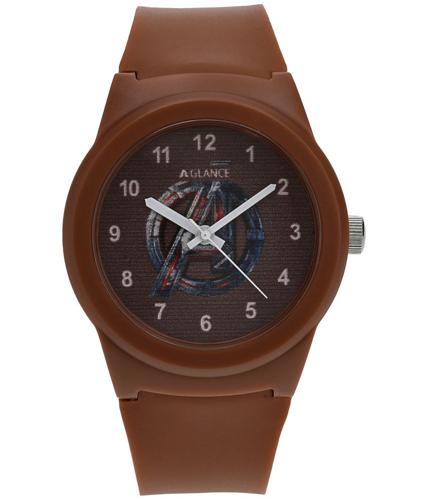     			Aglance - Brown Silicon Analog Men's Watch