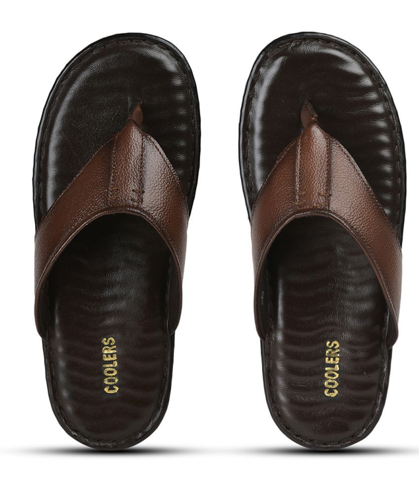     			Liberty - Brown Men's Leather Slipper