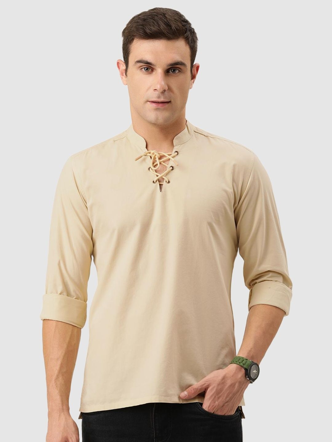     			Bene Kleed - Beige 100% Cotton Regular Fit Men's Casual Shirt ( Pack of 1 )