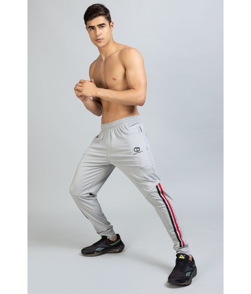     			Driftmark - Silver Lycra Men's Sports Joggers ( Pack of 1 )