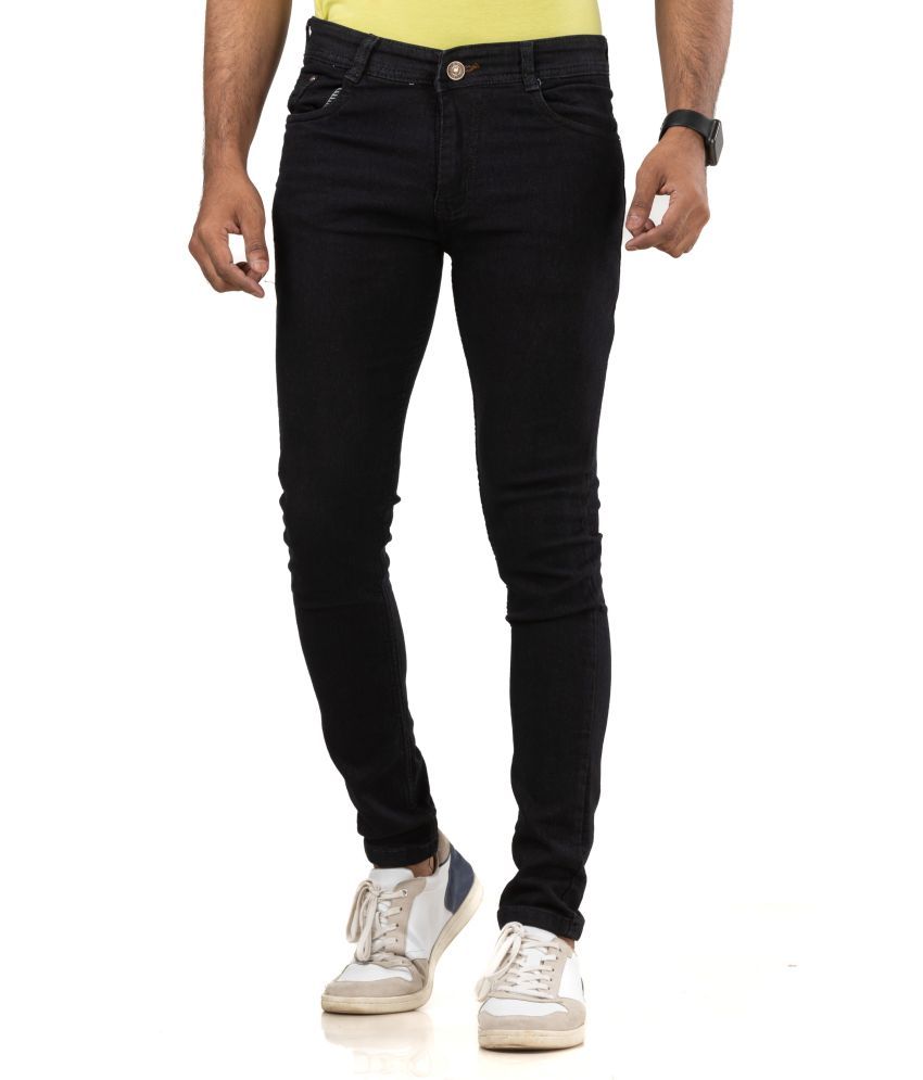     			L,Zard - Black Denim Slim Fit Men's Jeans ( Pack of 1 )