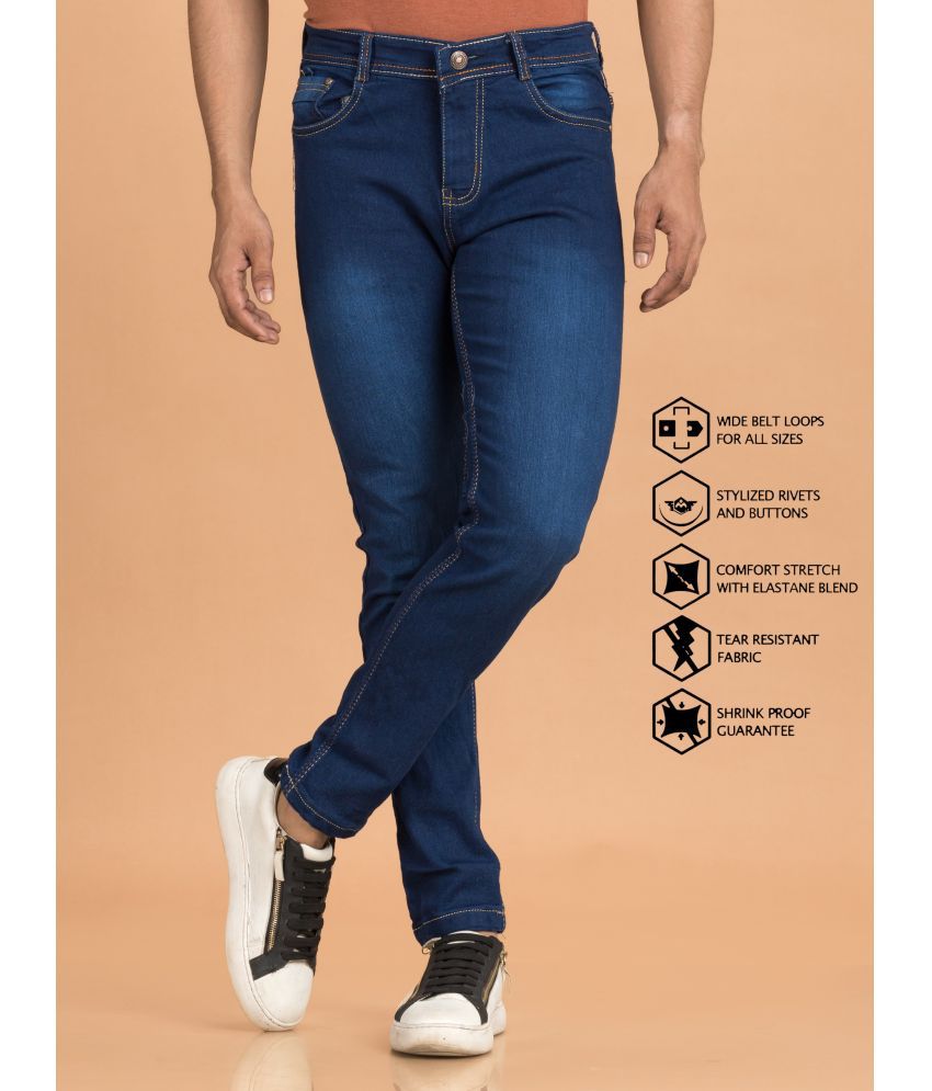     			L,Zard - Blue Denim Slim Fit Men's Jeans ( Pack of 1 )