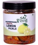 SAi Food HOMEMADE Masalo Se Bana Sweet n Sour Premium Sweet Lemon Pickle Nimbu Ka Achar Pickle 250 g