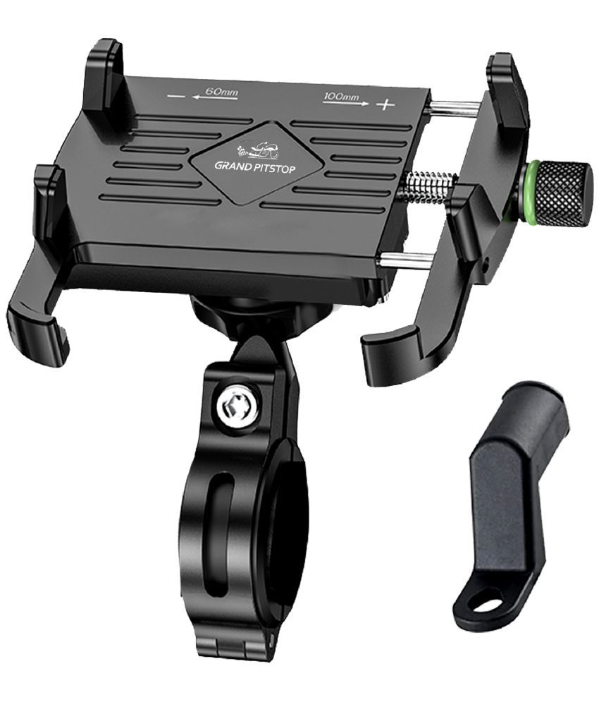     			Grand Pitstop - Claw with Jaw Grip Aluminium Bike / Motorcycle / Scooter Mobile Phone Holder Mount, Ideal For Maps And Gps Navigation - Black