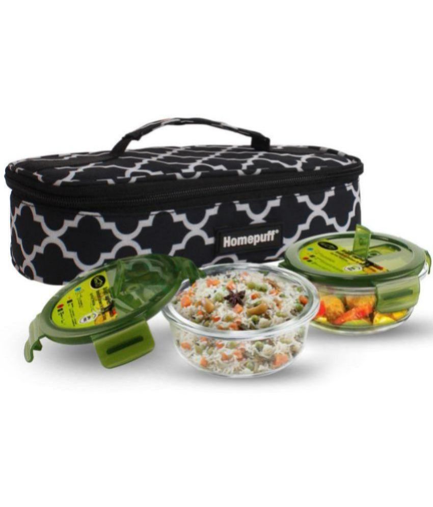     			Home Puff - Plastic Insulated Lunch Box 2 Container ( Pack of 1 )