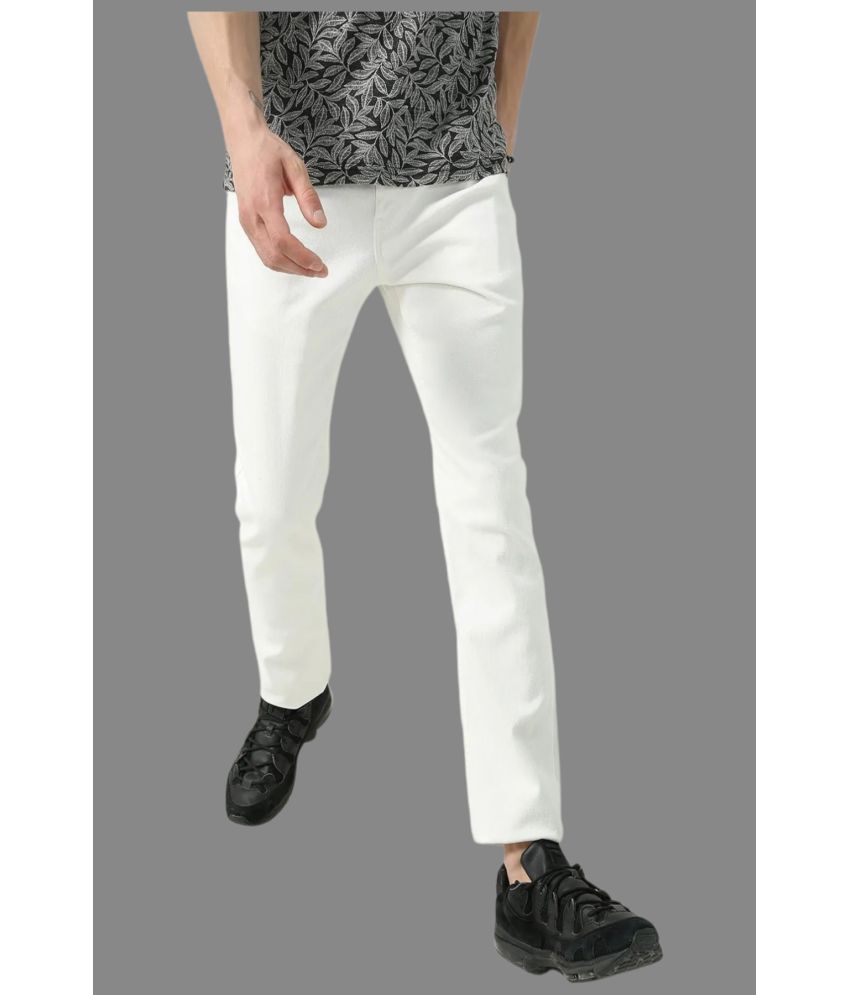     			Lawson - White Denim Slim Fit Men's Jeans ( Pack of 1 )