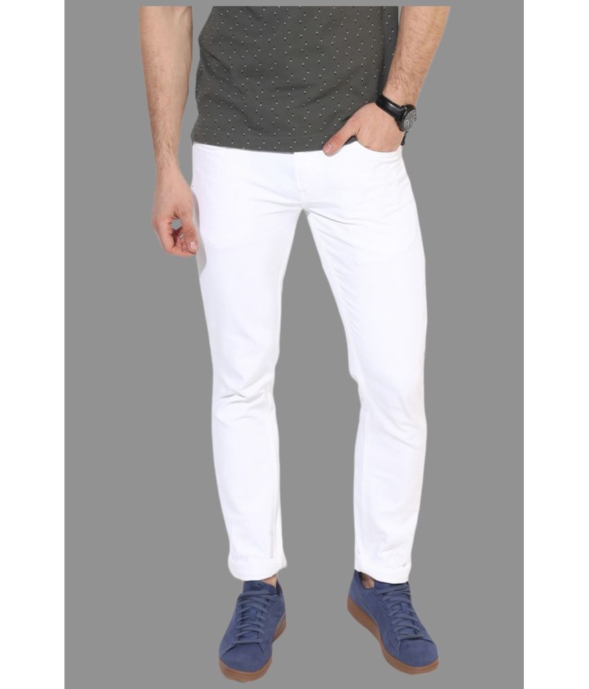     			Lawson - White Denim Slim Fit Men's Jeans ( Pack of 1 )