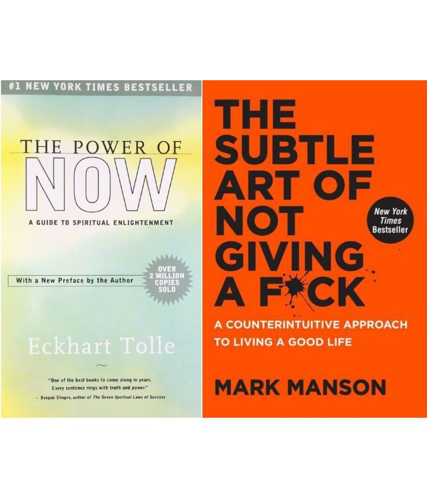     			The Power of Now +The Subtle Art Of Not Giving A F*Ck (English, Paperback,)