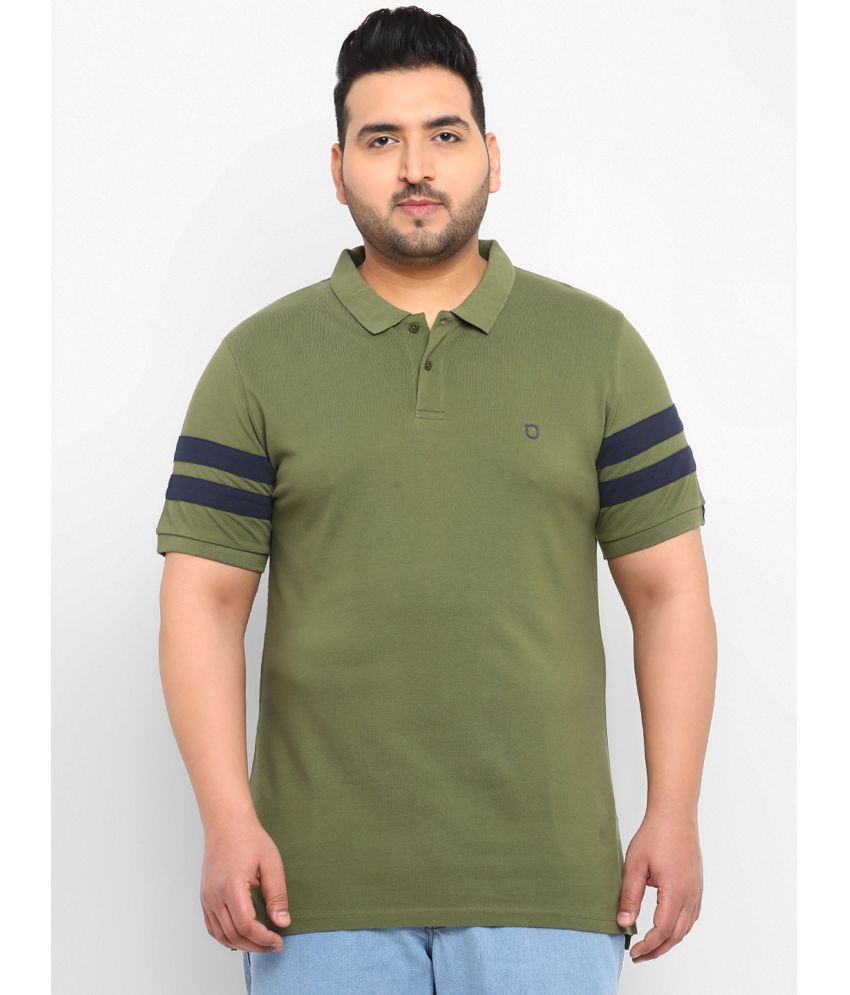     			Urbano Plus - Green Cotton Regular Fit Men's Polo T Shirt ( Pack of 1 )