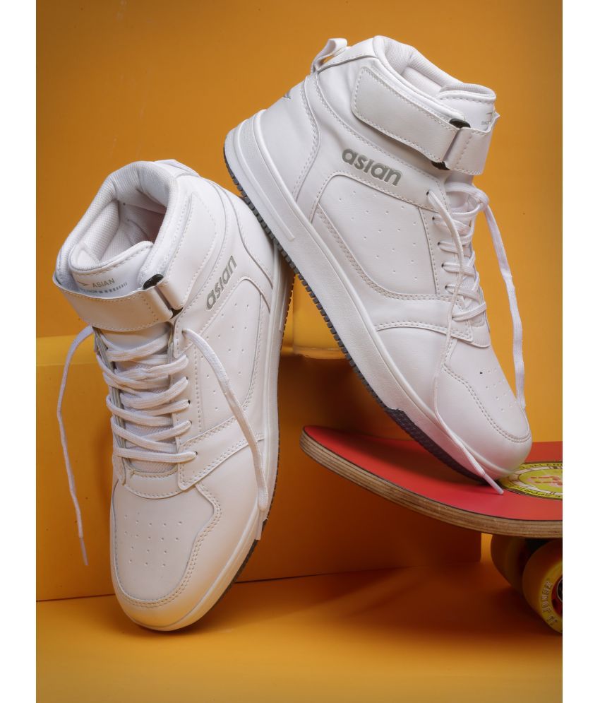     			ASIAN CARNIVAL-02 White Men's Sneakers