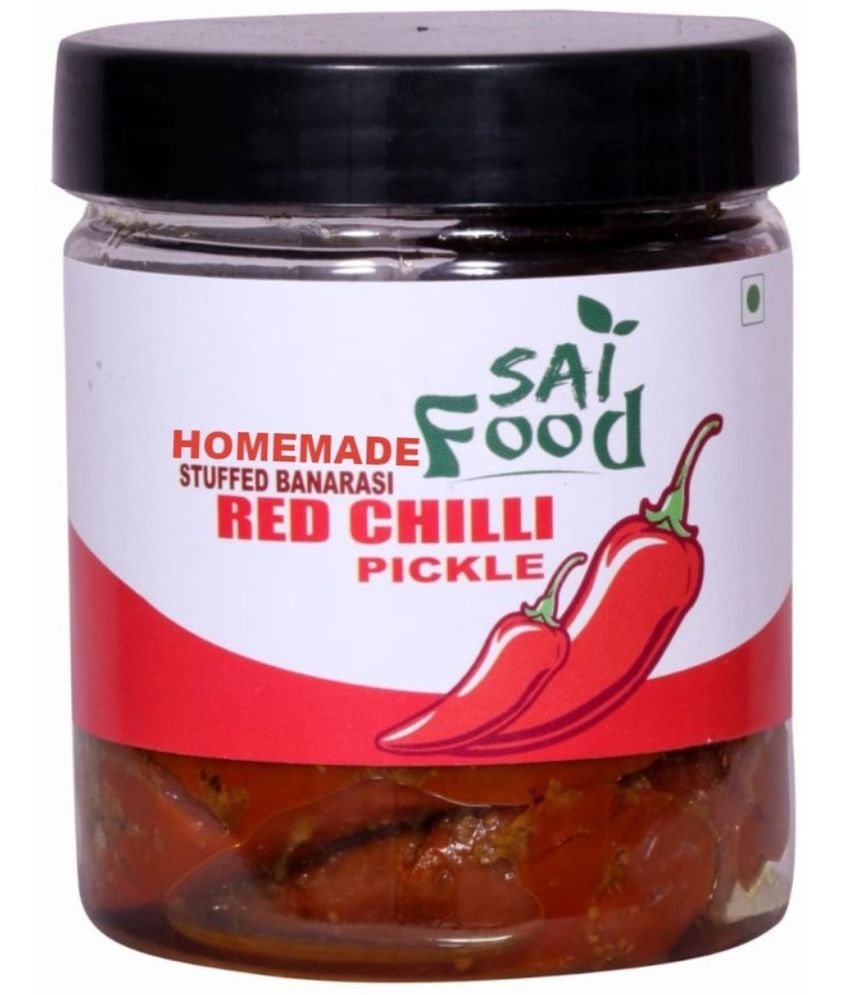     			SAi Food HOMEMADE Stuffed Banarasi Red Chilli Pickle Lal mirch ka achar|Traditional Banarasi Flavor Pickle 250 g