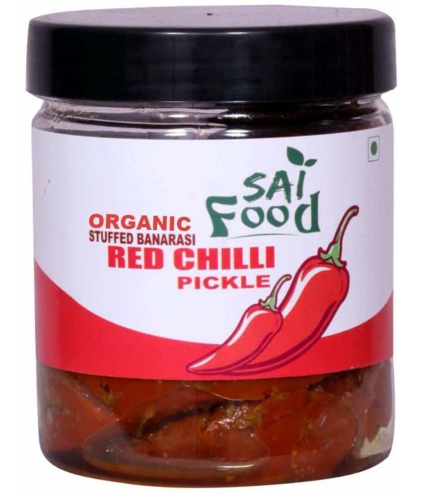     			SAi Food ORGANIC Stuffed Banarasi Red Chilli Pickle Lal mirch ka achar|Traditional Banarasi Flavor Pickle 250 g