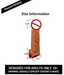 KING BIG JUMBO 8.75 Inch Penis Extender Dragons Reusable Washable Silicone Sleeves
