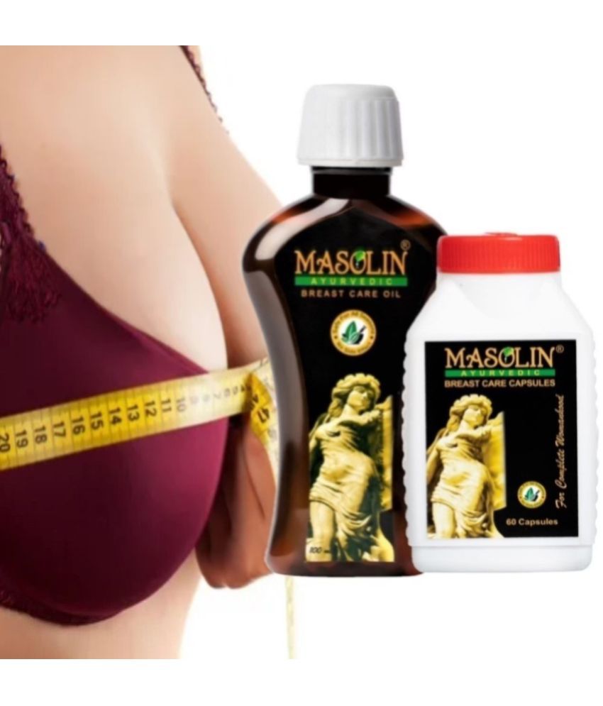     			MASOLIN HERBAL Ayurvedic Women Brest Growth Oil & Caps Oil 2 no.s Pack Of 1