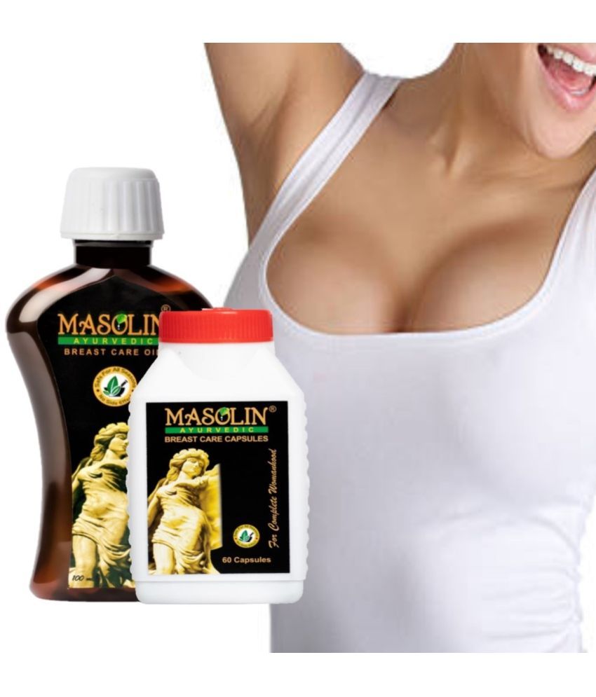     			MASOLIN HERBAL Bossom Growth Oil 100ml & Capsule 60s Oil 2 no.s Pack Of 1