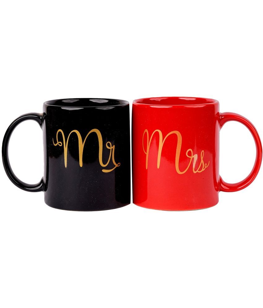     			Sigaram - Multi Color Ceramic Coffee Mug ( Pack of 2 )