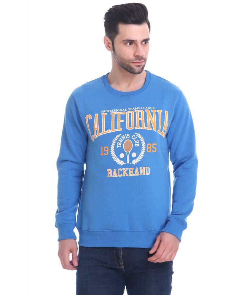     			TK TUCK INN - Blue Cotton Regular Fit Men's Sweatshirt ( Pack of 1 )