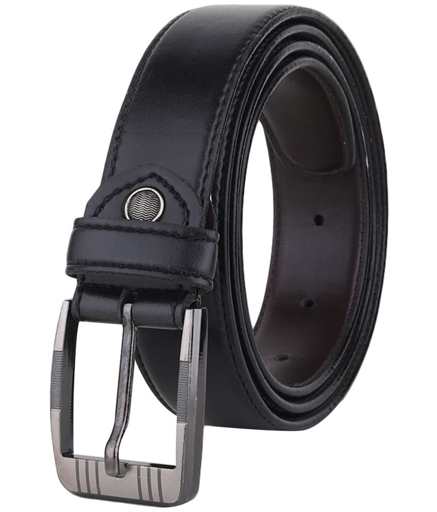     			samtroh - Black PU Men's Casual Belt ( Pack of 1 )