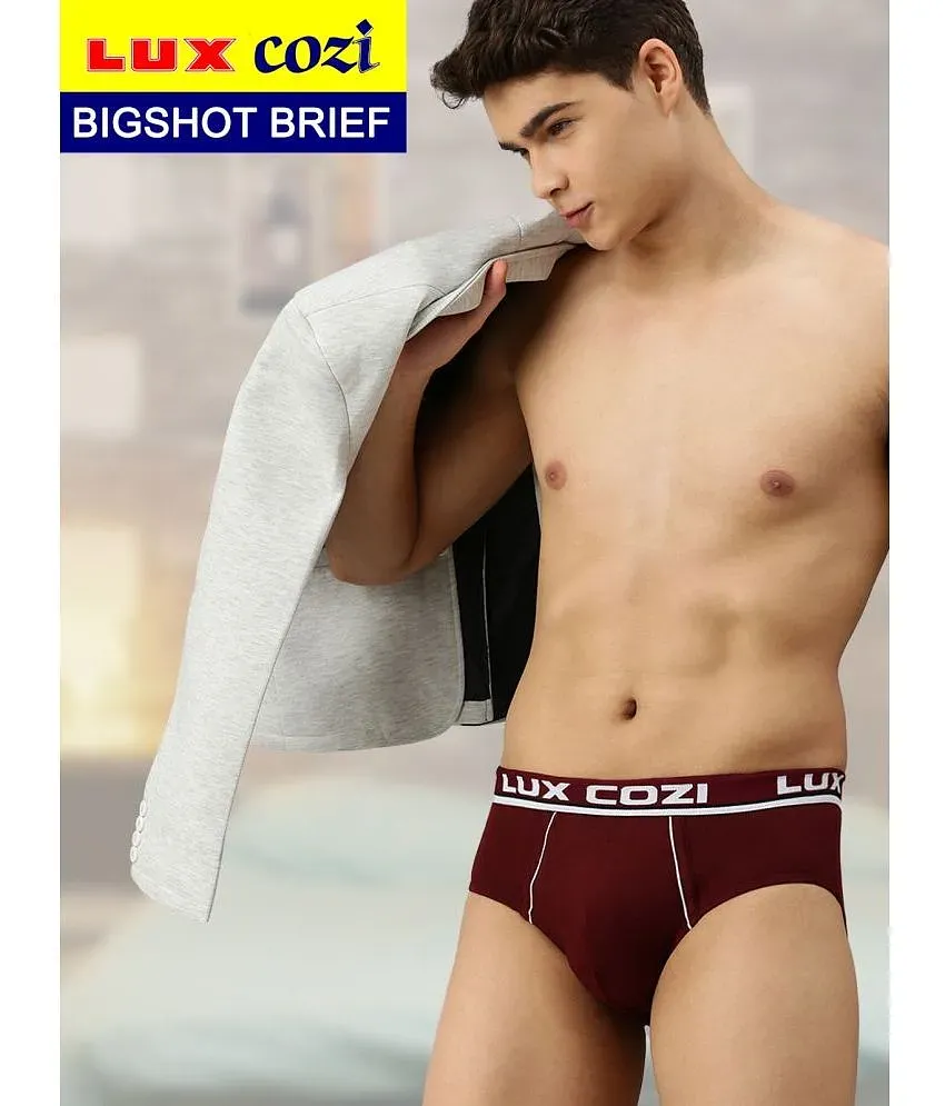 Lux Cozi - Multicolor Bigshot Brief Cotton Men's Briefs ( Pack of 2 ) - Buy  Lux Cozi - Multicolor Bigshot Brief Cotton Men's Briefs ( Pack of 2 )  Online at Best Prices in India on Snapdeal