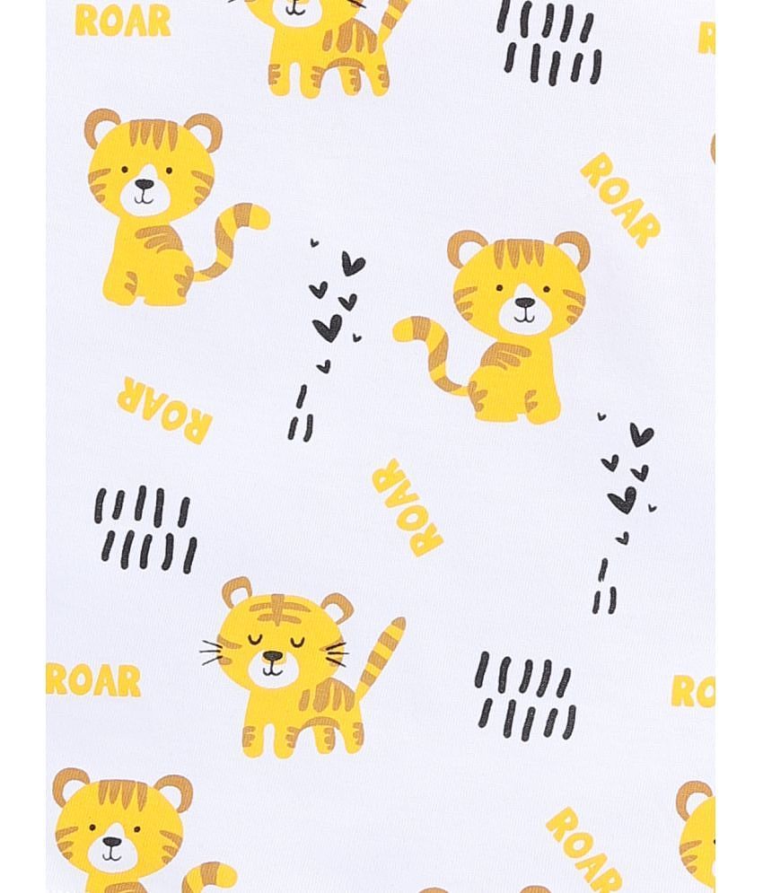 Buy Online Kothari Hosiery Factory Pvt. Ltd. Sweety pie Gold By Kothari Kidswear BOYS 100% Cotton Single jersey White/Yellow VEST - None