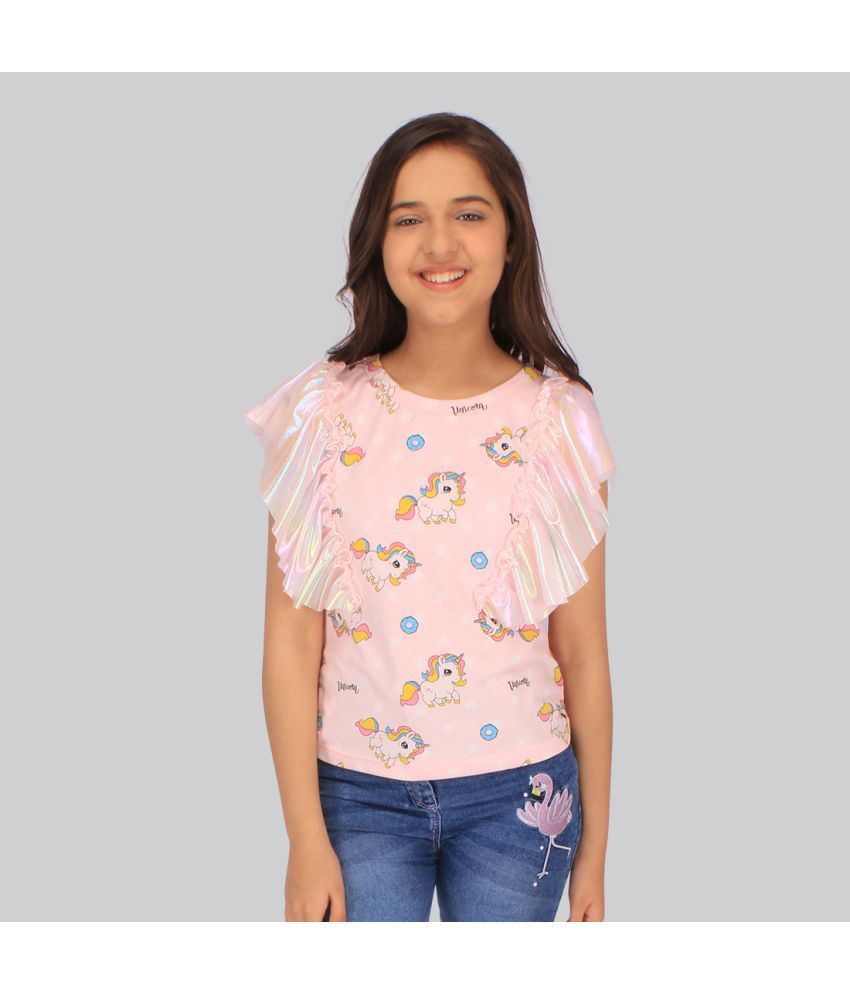     			Cutecumber - Pink Polyester Girls Top ( Pack of 1 )