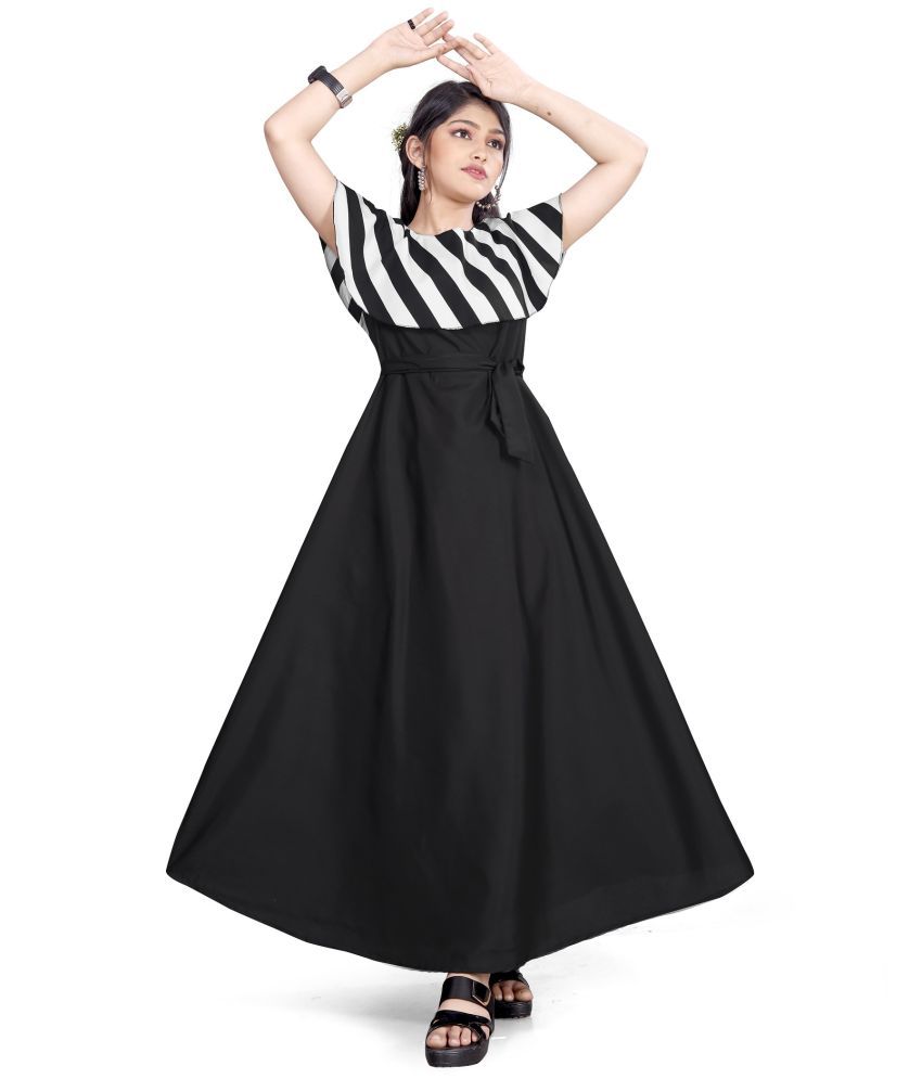     			Aarya Designer - Black Crepe Girls Gown ( Pack of 1 )