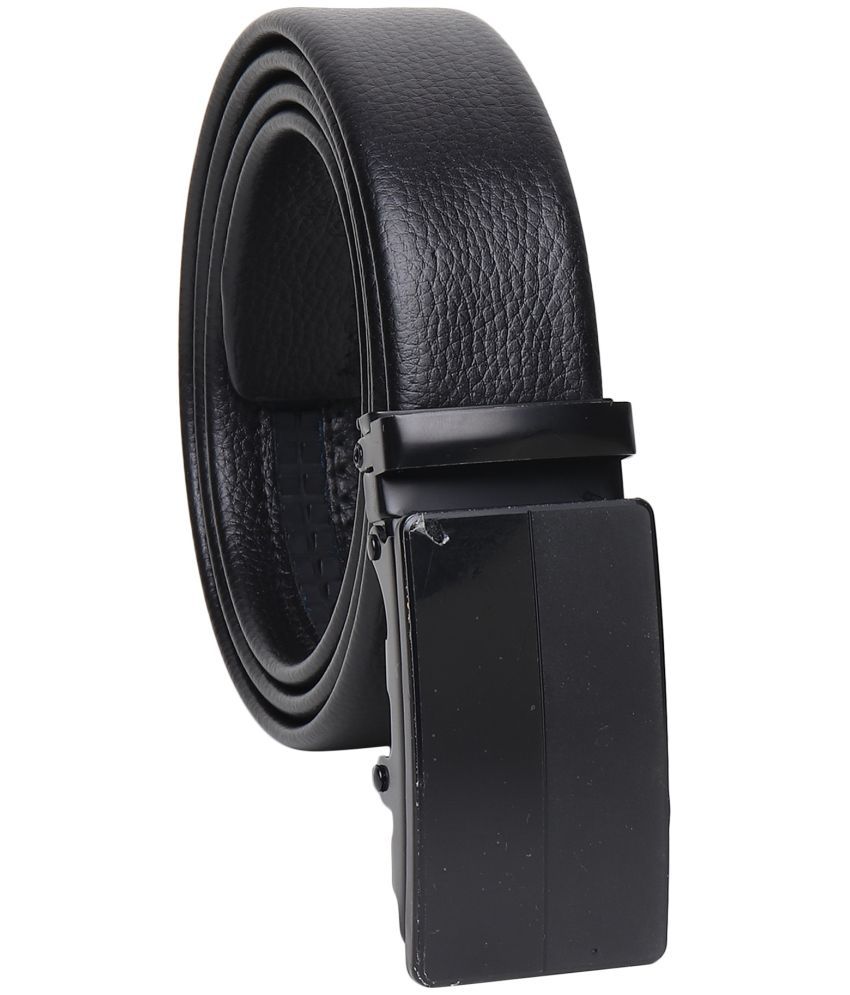     			Menfox - Black Faux Leather Men's Formal Belt ( Pack of 1 )