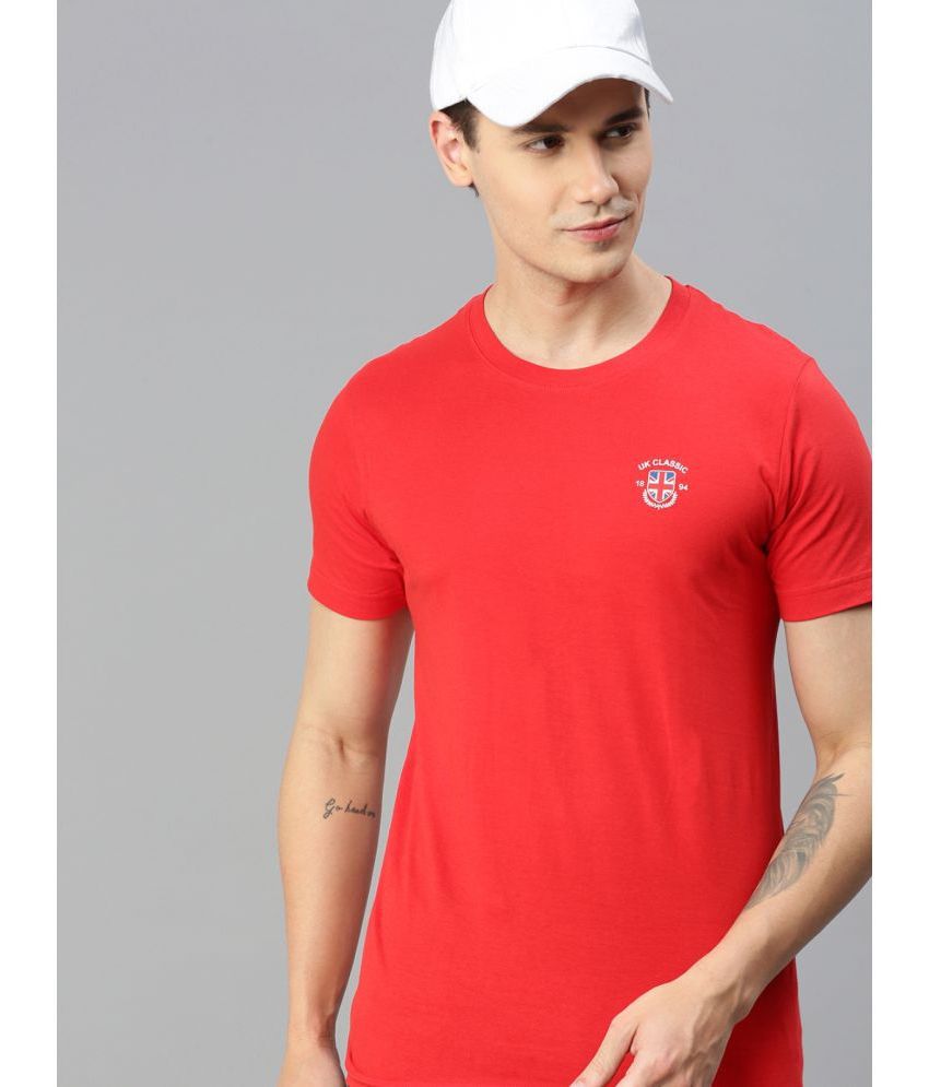     			ONN - Red 100% Cotton Regular Fit Men's T-Shirt ( Pack of 1 )