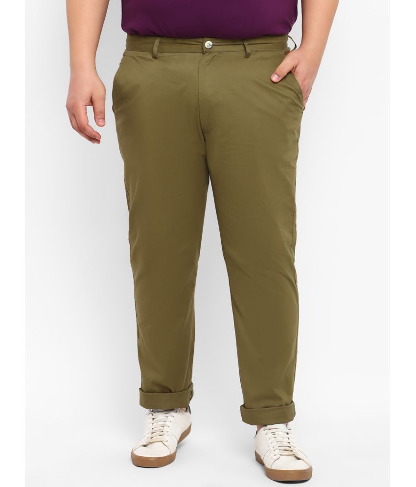     			Urbano Plus Green Regular Chinos ( Pack of 1 )