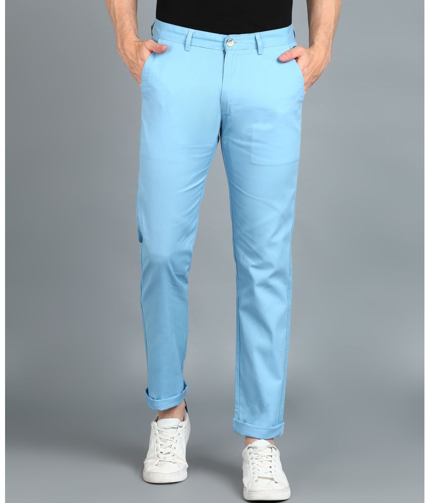     			Urbno Fashion Blue Slim Chinos ( Pack of 1 )