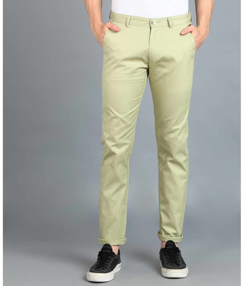     			Urbno Fashion Green Slim Chinos ( Pack of 1 )