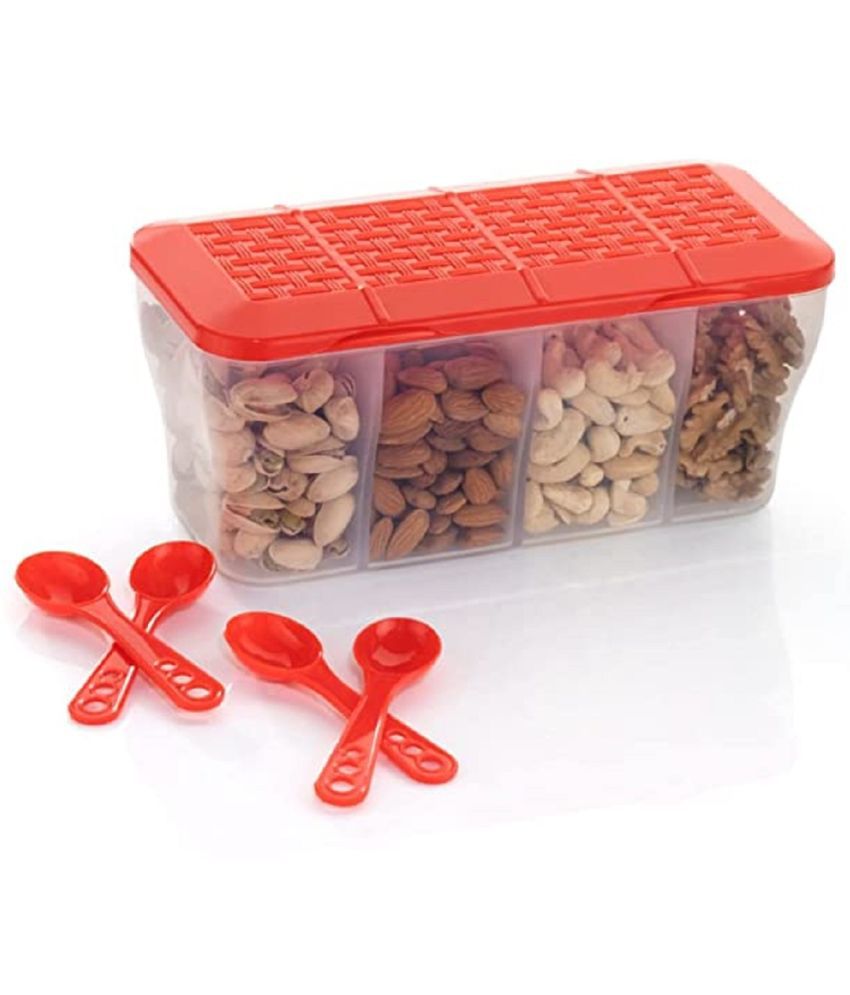     			iview kitchenware - Spice/Food/Dal PET Red Pickle Container ( Set of 1 )