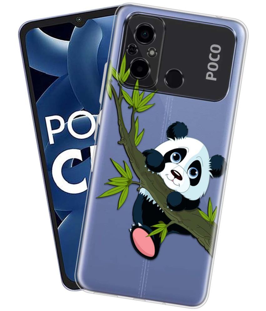     			NBOX - Multicolor Silicon Printed Back Cover Compatible For POCO C55 ( Pack of 1 )