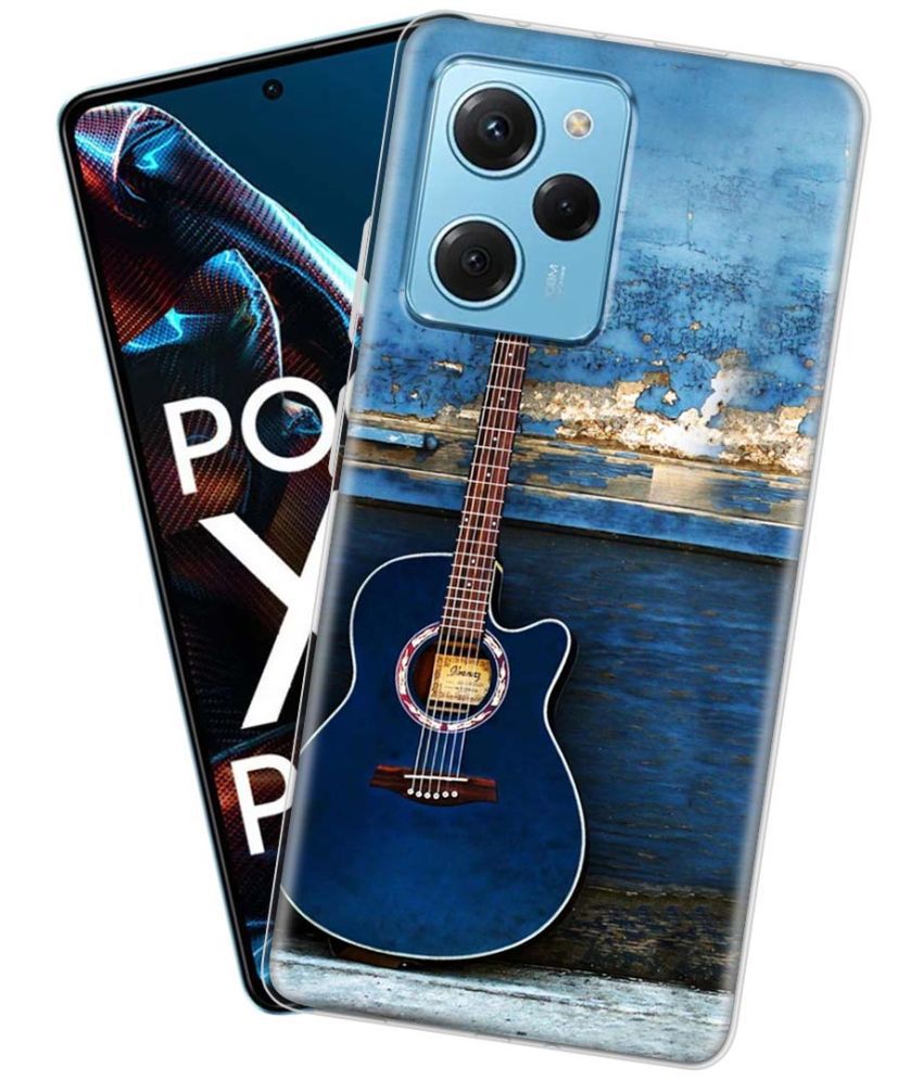     			NBOX - Multicolor Silicon Printed Back Cover Compatible For Poco X5 pro ( Pack of 1 )