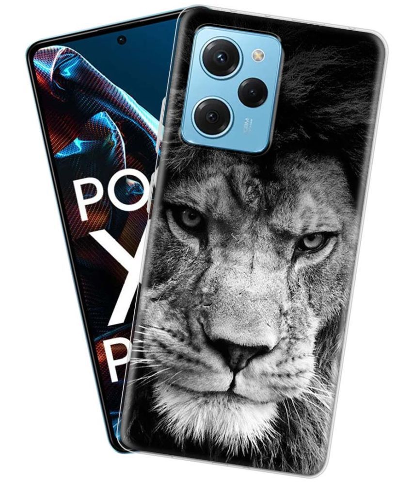     			NBOX - Multicolor Silicon Printed Back Cover Compatible For Poco X5 pro ( Pack of 1 )