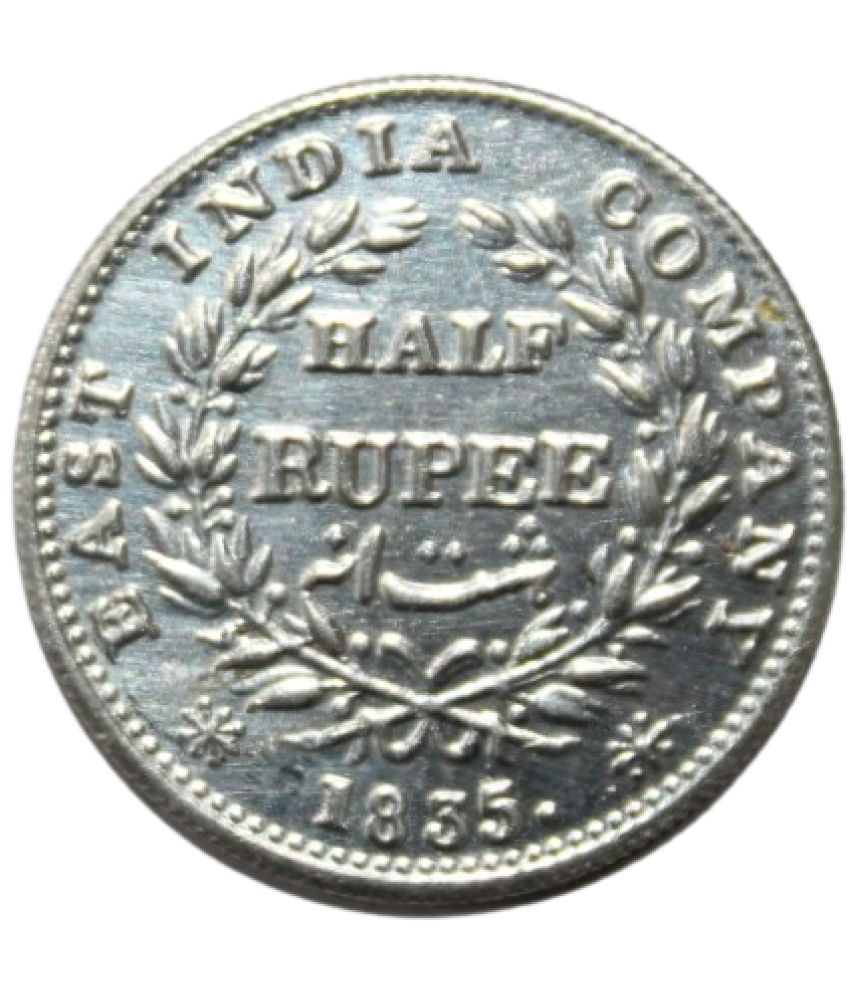     			PRIDE INDIA - Half Rupee 1835 - British India Rare 1 Numismatic Coins