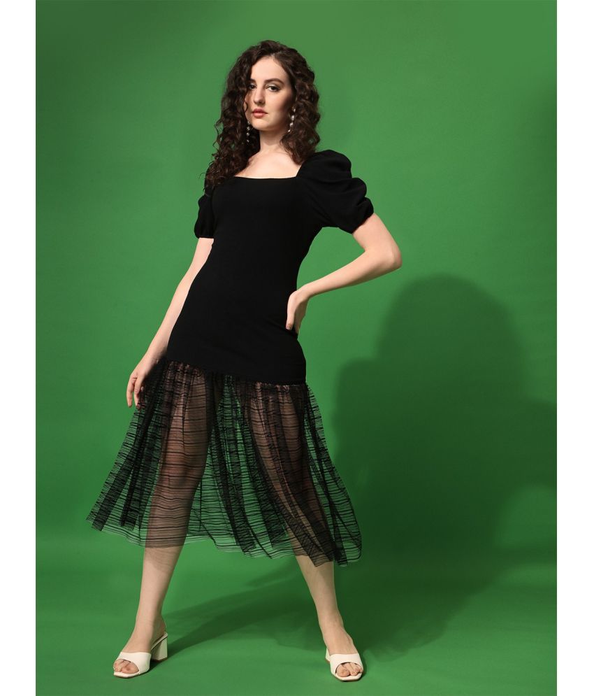     			Sheetal associates - Black Polyester Blend Women's Bodycon Dress ( Pack of 1 )