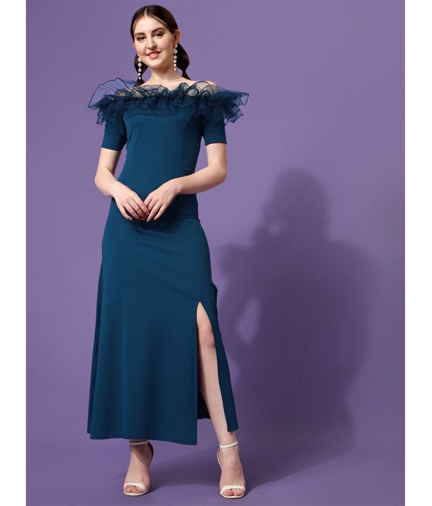     			Sheetal associates - Navy Polyester Blend Women's Bodycon Dress ( Pack of 1 )
