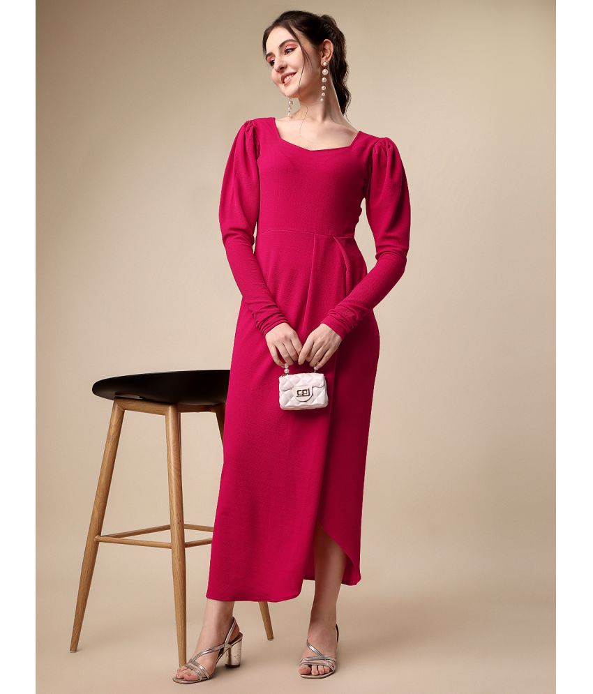     			Sheetal associates - Pink Polyester Blend Women's Bodycon Dress ( Pack of 1 )