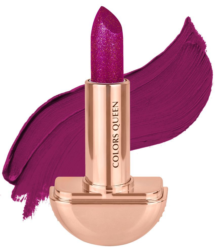     			Colors Queen Rockstar Lipstick Shimmery Matte Finish 12 Hour Stay 3g, Fuchsia (Shade - 01)