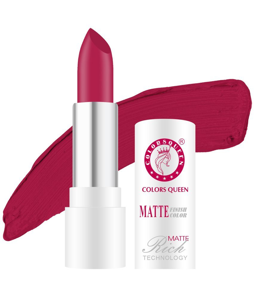     			Colors Queen Rich Color Matte Finish Lisptick 3g, Pink (Shade - 19)