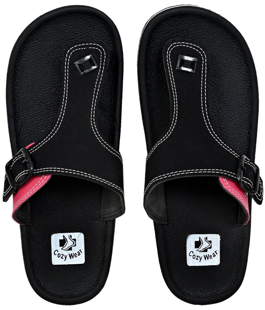     			Cozy Wear - Black Men's Thong Flip Flop