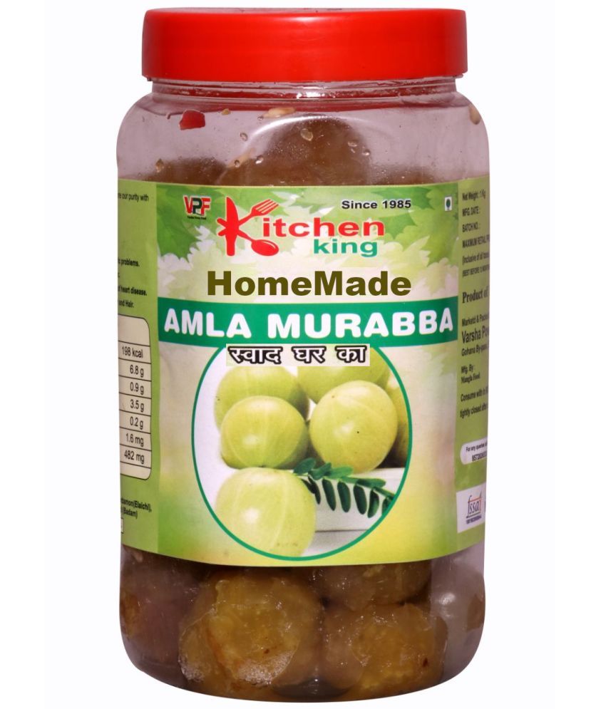     			Kitchen King The Real Taste of Maa Ka Hath Ka Swad Homemade Amla Murabba with Almond Indian Gooseberry Pickle 900 g